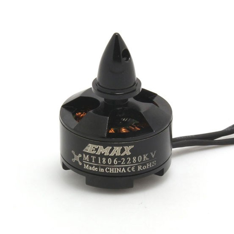 EMAX MT1806 Brushless DC Motor KV2280 - Black Cap (CW)