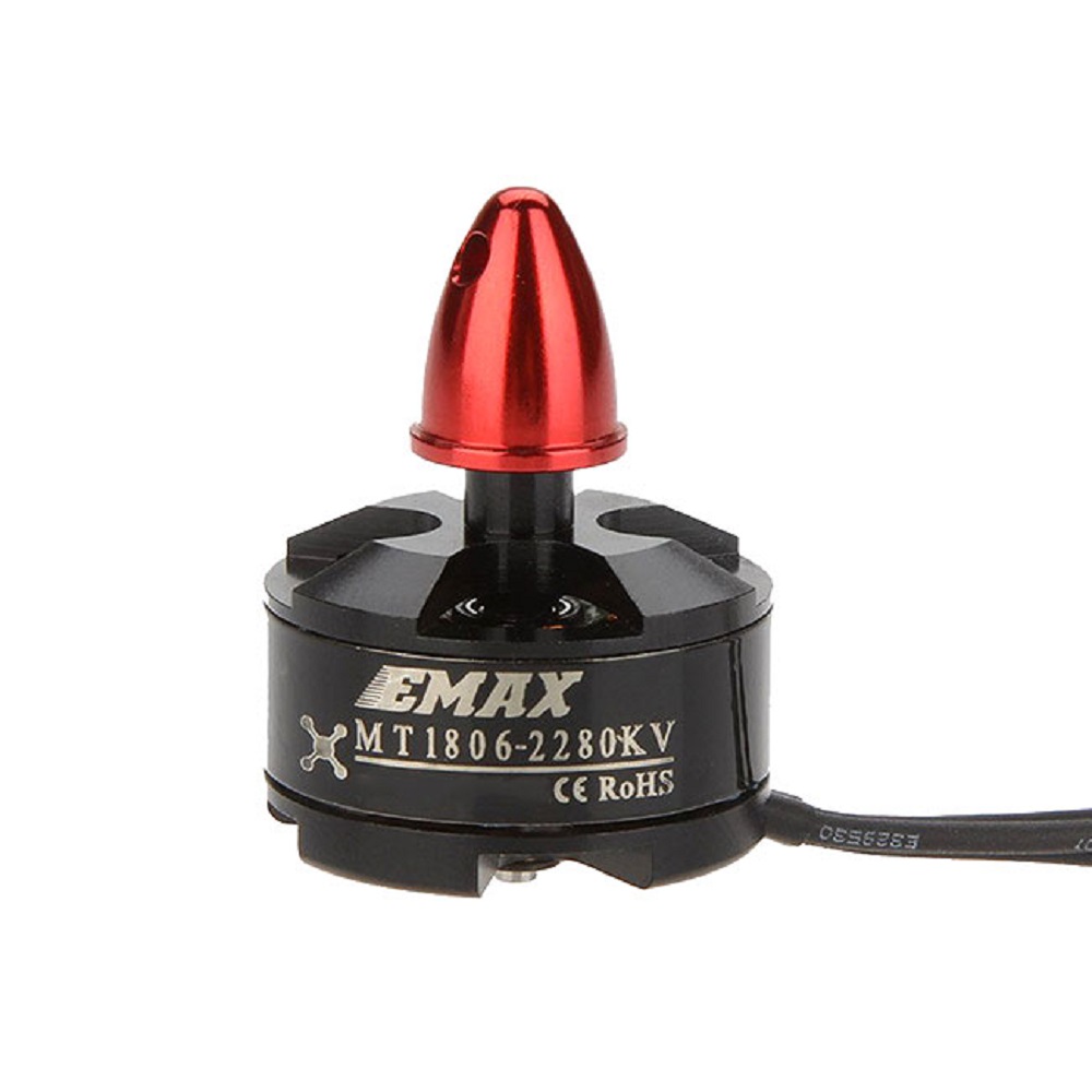 EMAX MT1806 Brushless DC Motor KV2280 - Red Cap (CCW Motor Rotation)