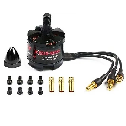 EMAX MT2213 935KV Brushless DC Motor with 1045 Propeller Combo - Black Cap - Image 2