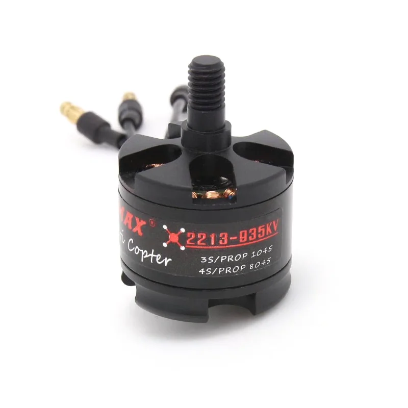 EMAX MT2213 935KV Brushless DC Motor with 1045 Propeller Combo - Red Cap (CCW)