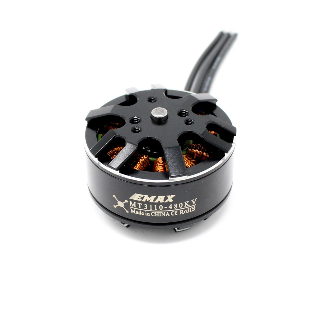 EMAX MT3110 480KV Brushless DC Motor for Multirotors - Black Cap (CW) - Image 4