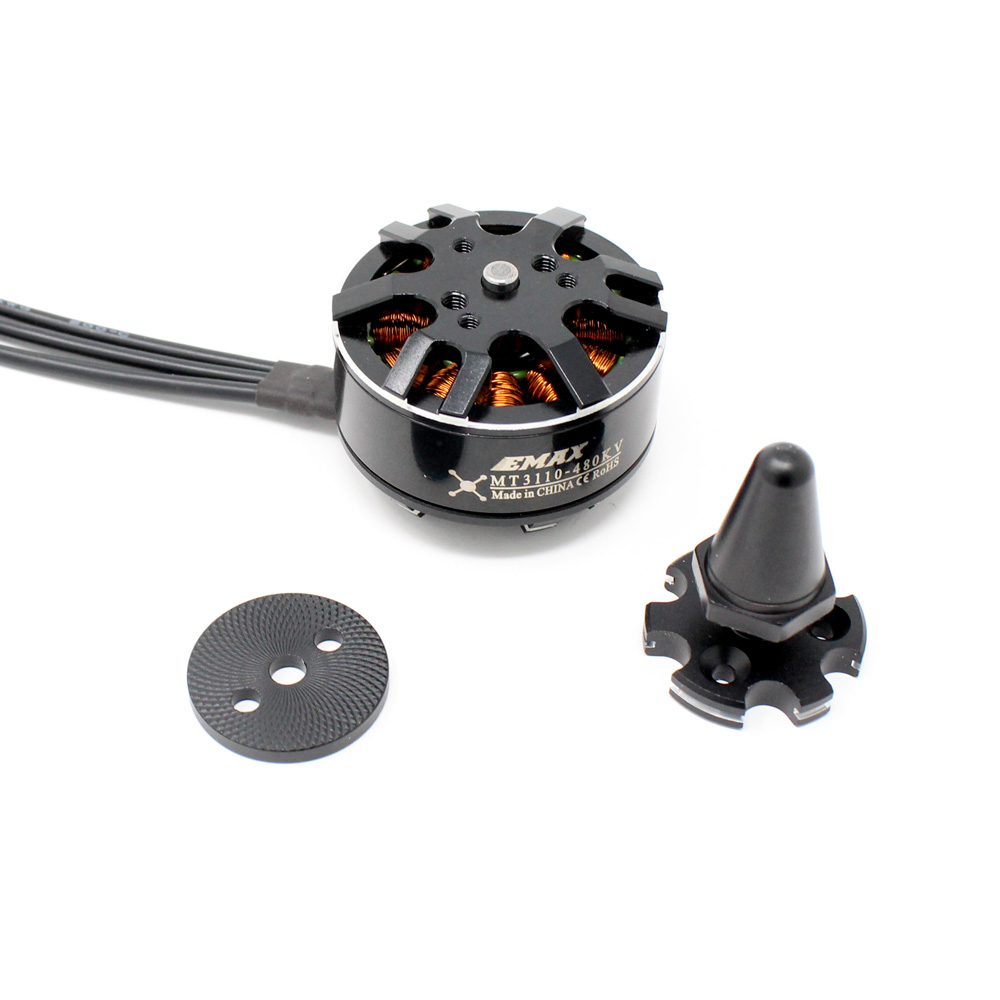 EMAX MT3110 480KV Brushless DC Motor for Multirotors - Black Cap (CW) - Image 5