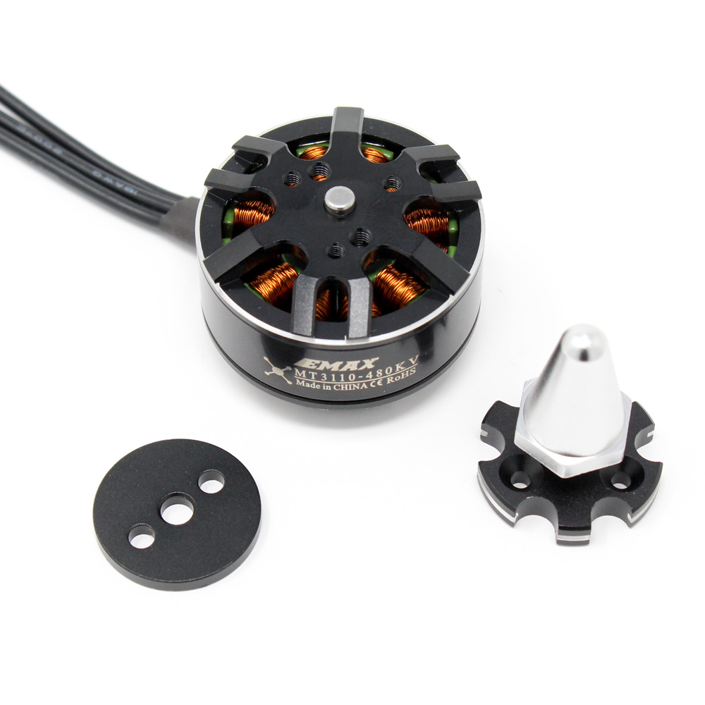 EMAX MT3110 480KV Brushless DC Motor for Multirotors - Silver Cap (CCW) - Image 3