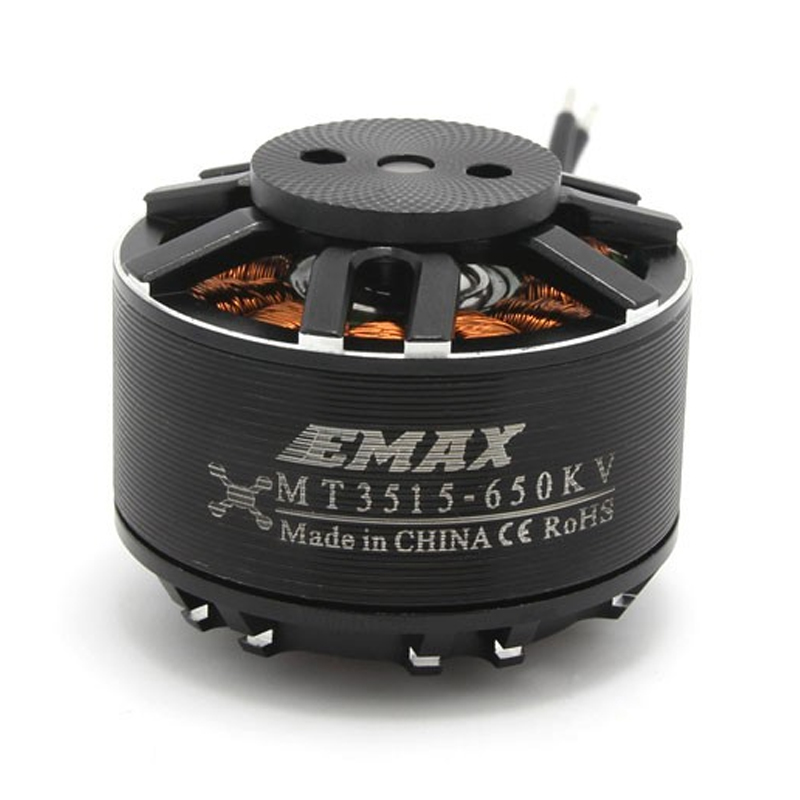 EMAX MT3515 650KV Brushless DC Motor - Black Cap (CW Motor Rotation)