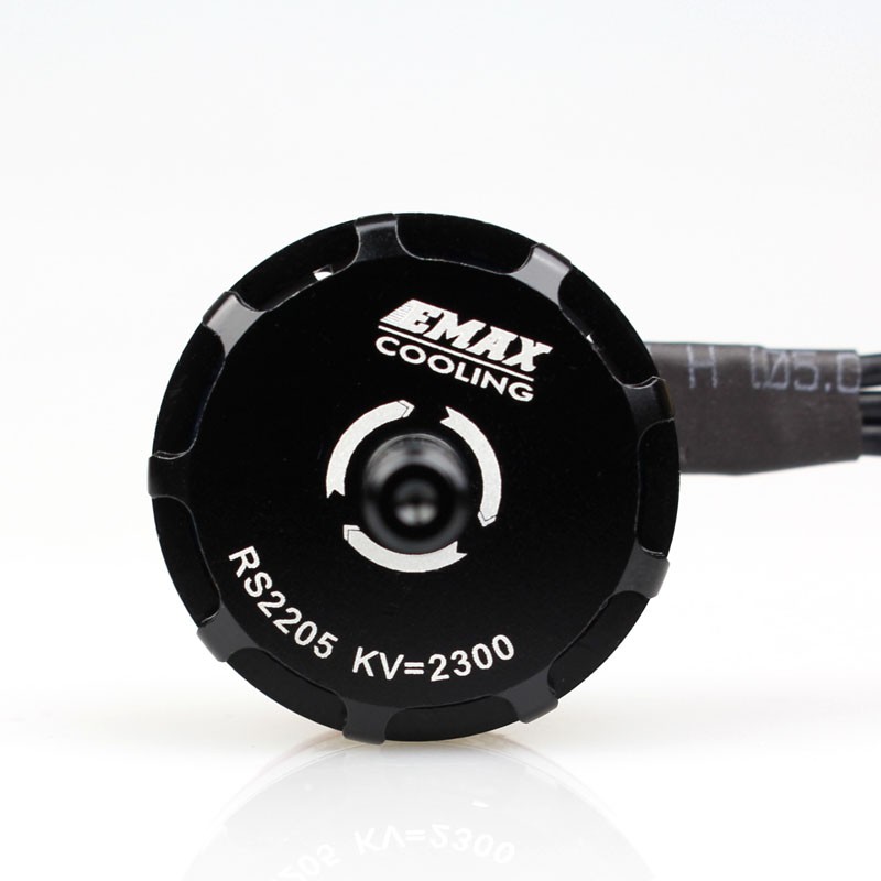 EMAX RS2205 KV2300 Brushless DC Motor for FPV Racing Drone - Black Cap (CW) - Image 6