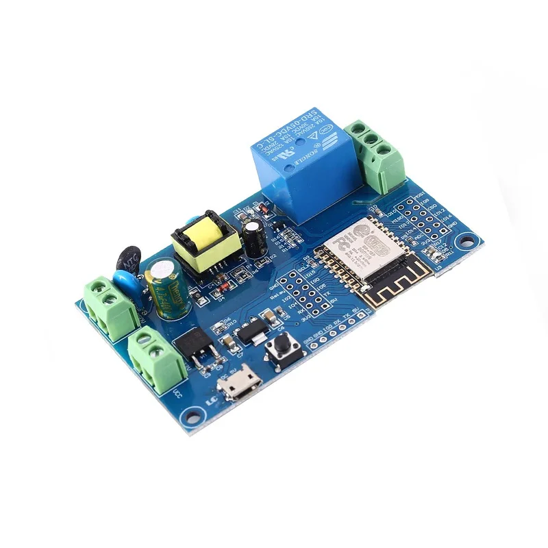 ESP8266 ESP-12F Wi-Fi Relay Module w/ AC-DC Power Supply