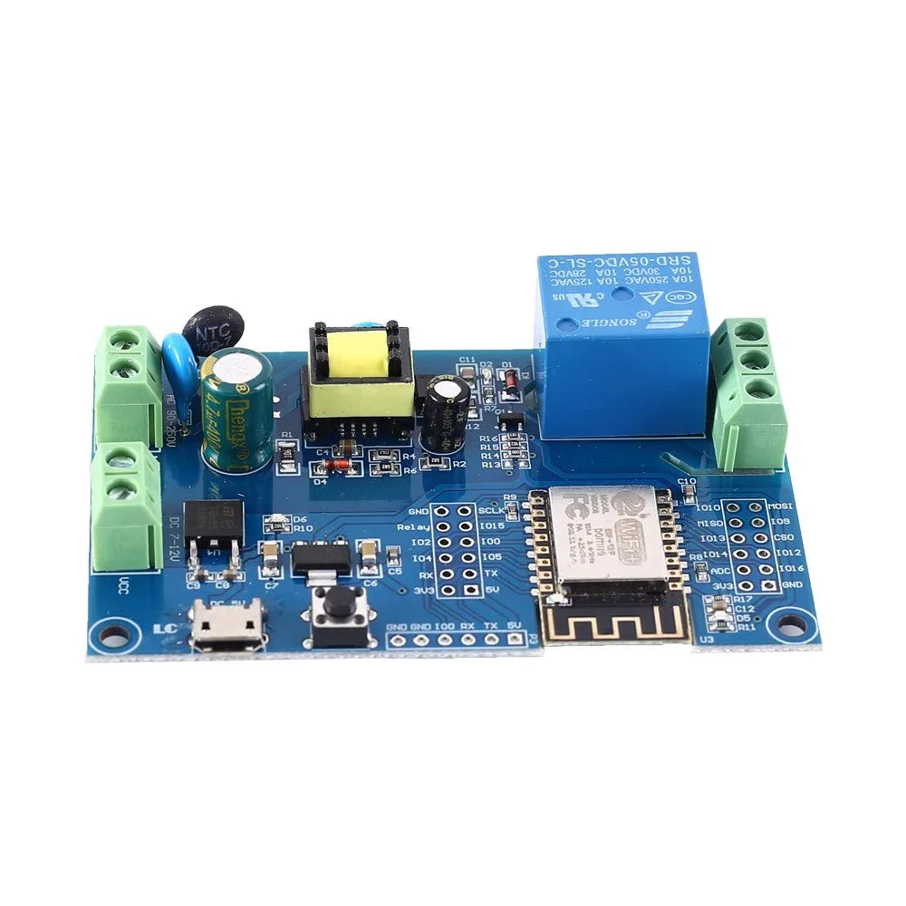 ESP8266 ESP-12F Wi-Fi Relay Module w/ AC-DC Power Supply - Image 5