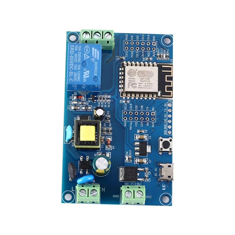 ESP8266 ESP-12F Wi-Fi Relay Module w/ AC-DC Power Supply - Image 6