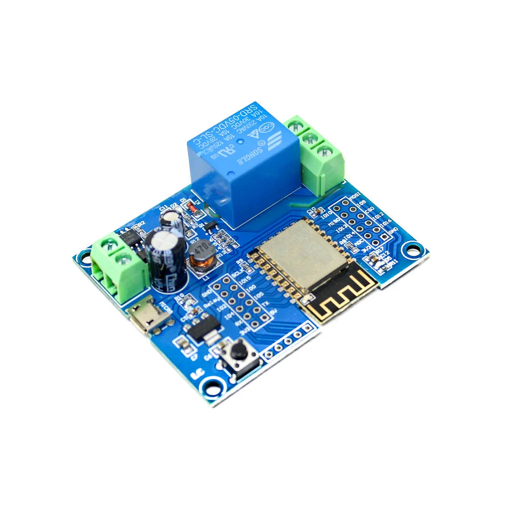 ESP8266 ESP-12F Wireless Wi-Fi Relay Module 1-Channel DC5-80V