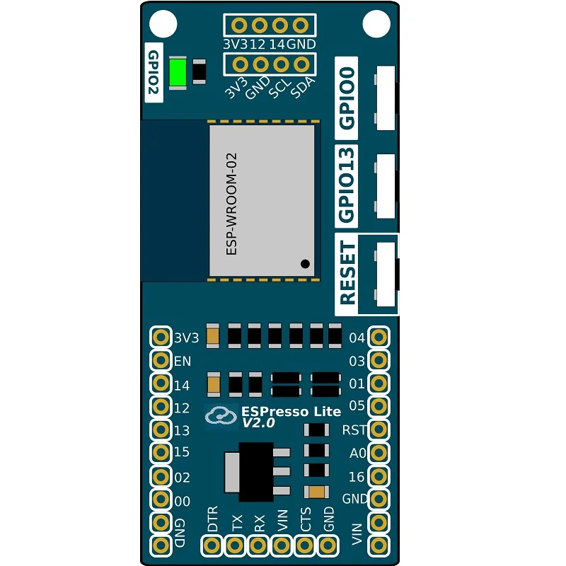 ESPresso Lite V2.0 ESP8266 WROOM-02 IoT Wi-Fi Dev Board - Image 9