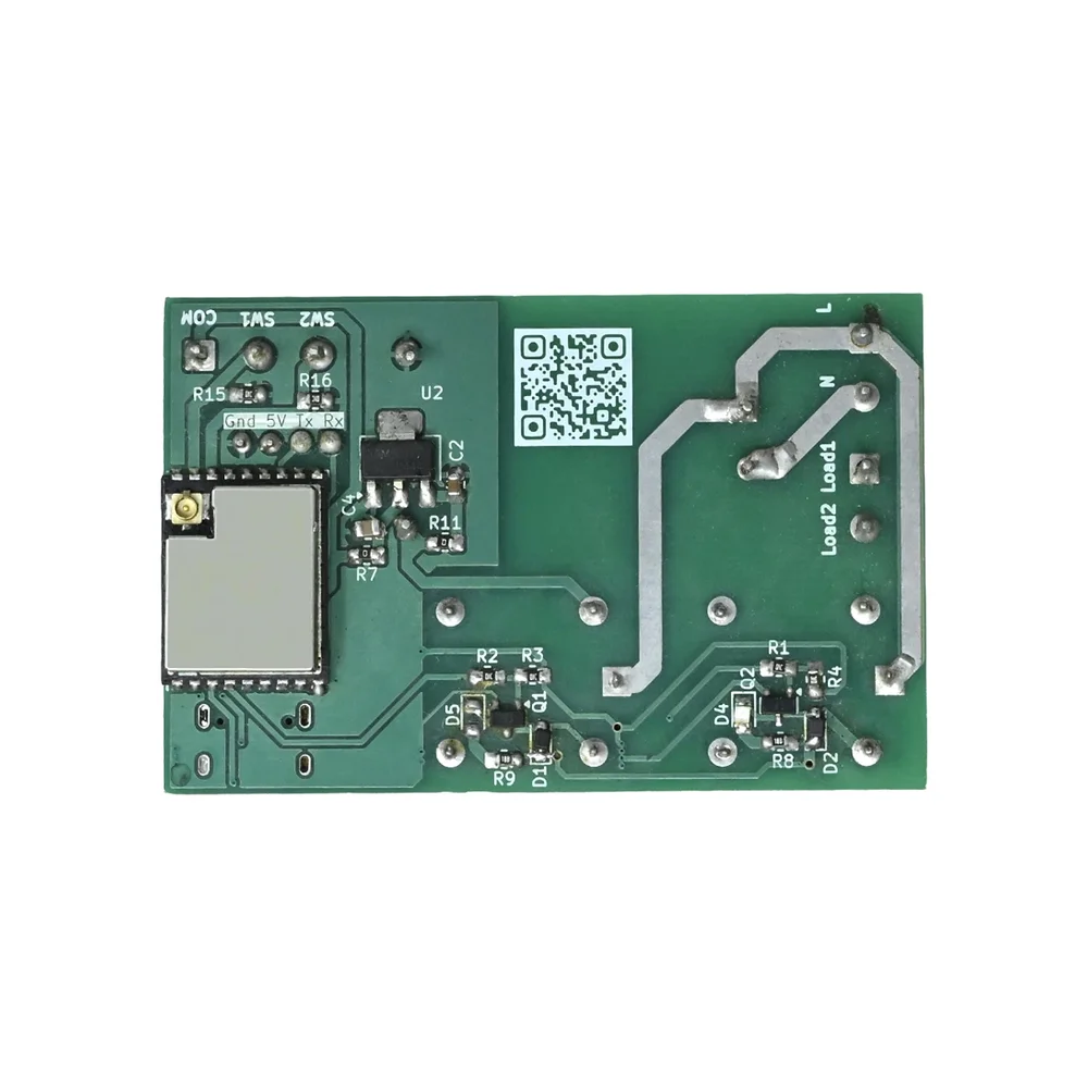 eSync ESP32-C3 Smart Switch DIY Dev Board w/ Dual 7A Relays - Image 3