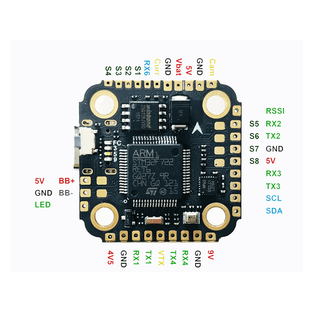 F7 MINI V2.0 Flight Controller + 35A 2-5S BLHeli_S 4-in-1 ESC Flytower - Image 2