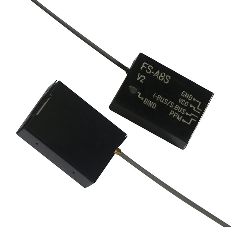 FlySky FS-A8S 2.4G 8CH Mini Receiver Module Rev 2 - Black