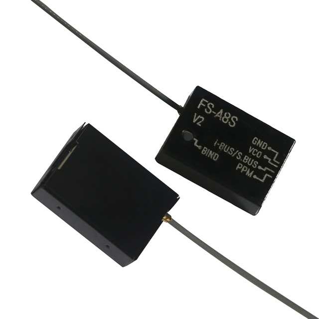 FlySky FS-A8S 2.4G 8CH Mini Receiver Module Rev 2 - Black - Image 3