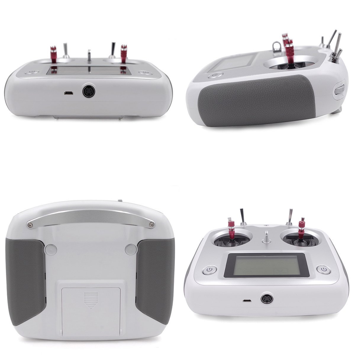 FlySky FS-i6S 2.4G 10CH AFHDS Transmitter with FS-IA10B Receiver and Mobile Holder - Silver - Image 4