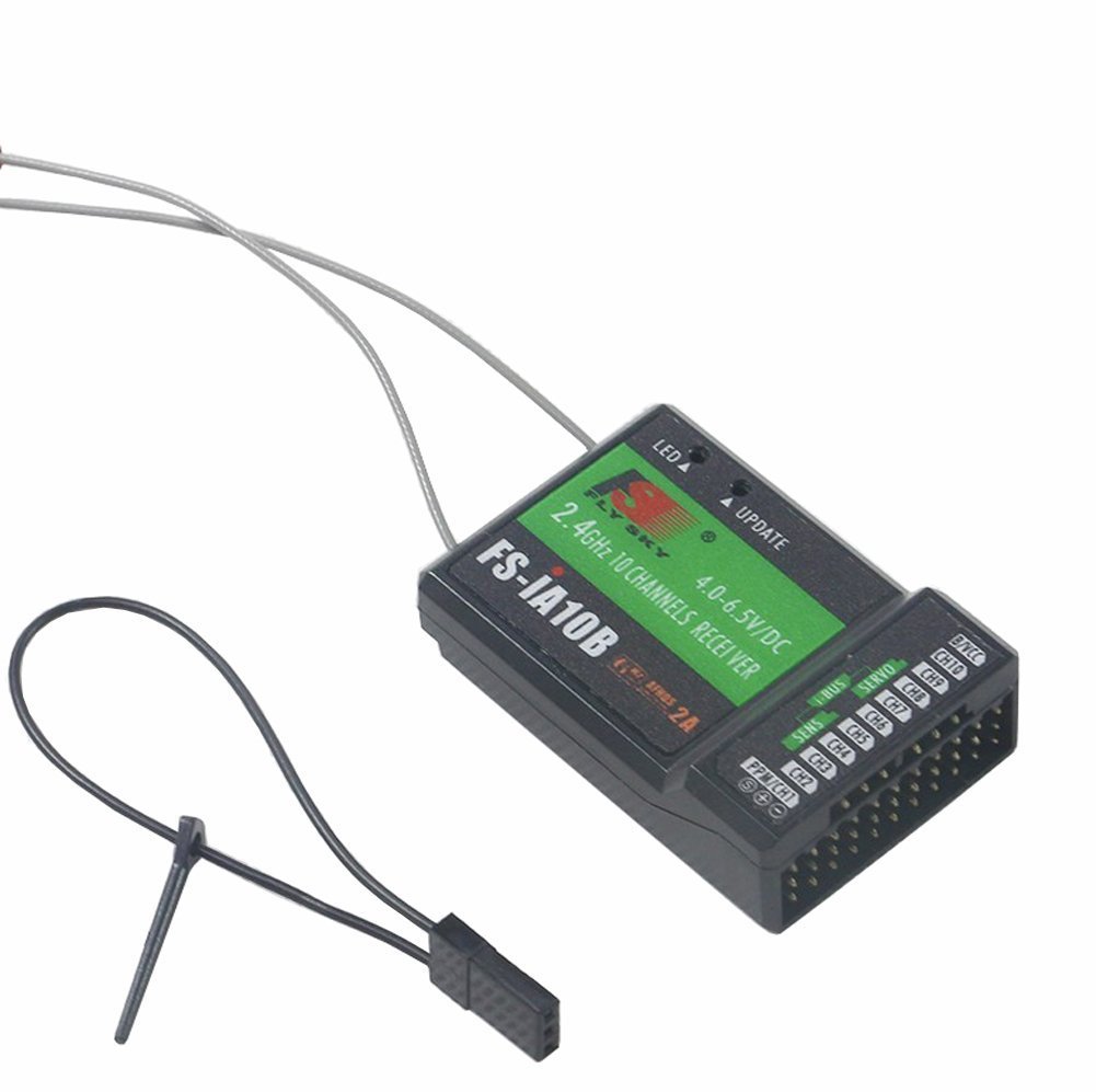 FlySky FS-IA10B Radio Receiver - Black - Image 3