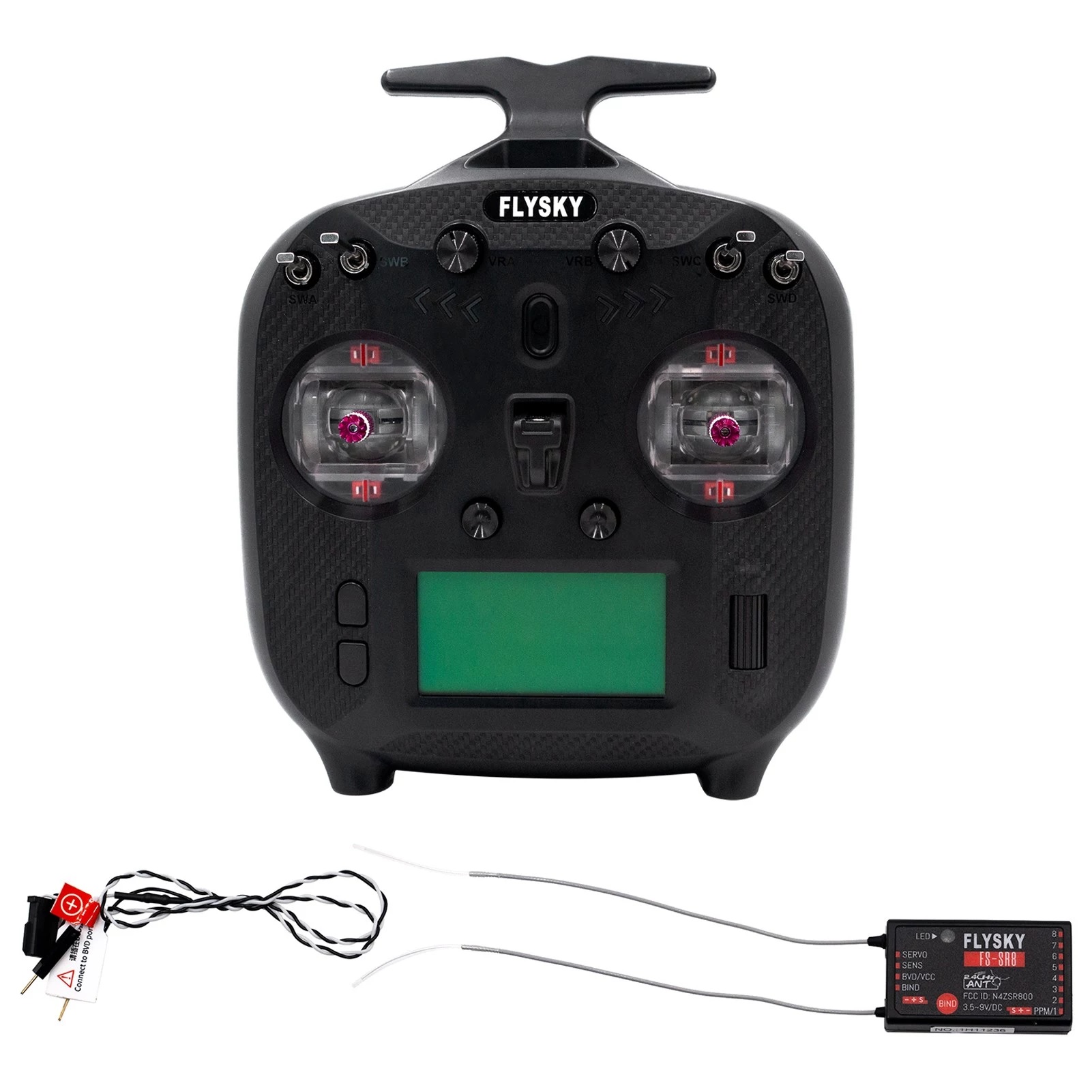 FlySky FS-ST8 2.4 GHz ANT Transmitter with FS-SR8 Receiver (Upgraded Version) - Image 2