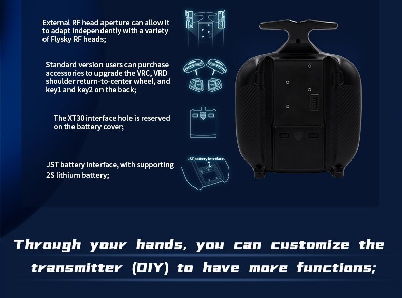 FlySky FS-ST8 2.4 GHz ANT Transmitter with FS-SR8 Receiver (Upgraded Version) - Image 9