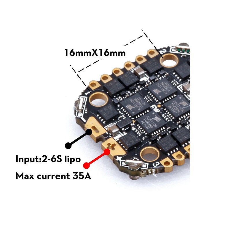 Flywoo GOKU BS35A 35A 4-in-1 BLHeli_S ESC - Image 2