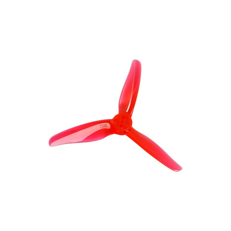 Foxeer DalProp Cyclone Triblade T3018 Propeller 4 Pair CW+CCW - Crystal Red - Image 3