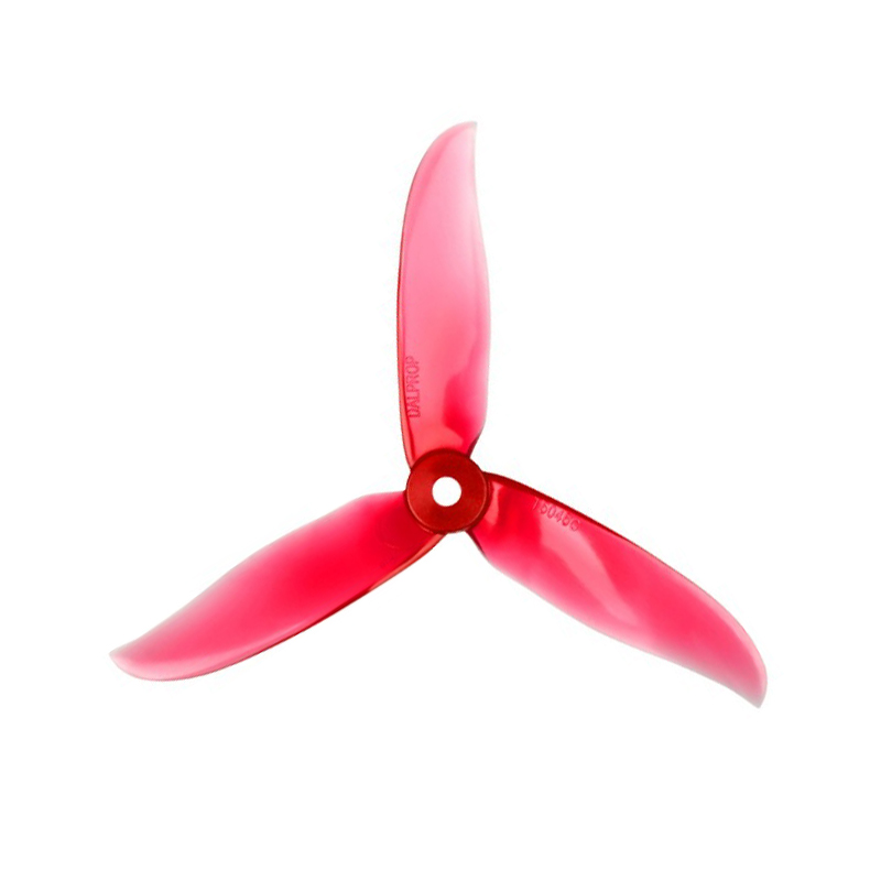 Foxeer DalProp Cyclone Triblade T5045C Pro Propeller 1 Pair CW+CCW - Crystal Red