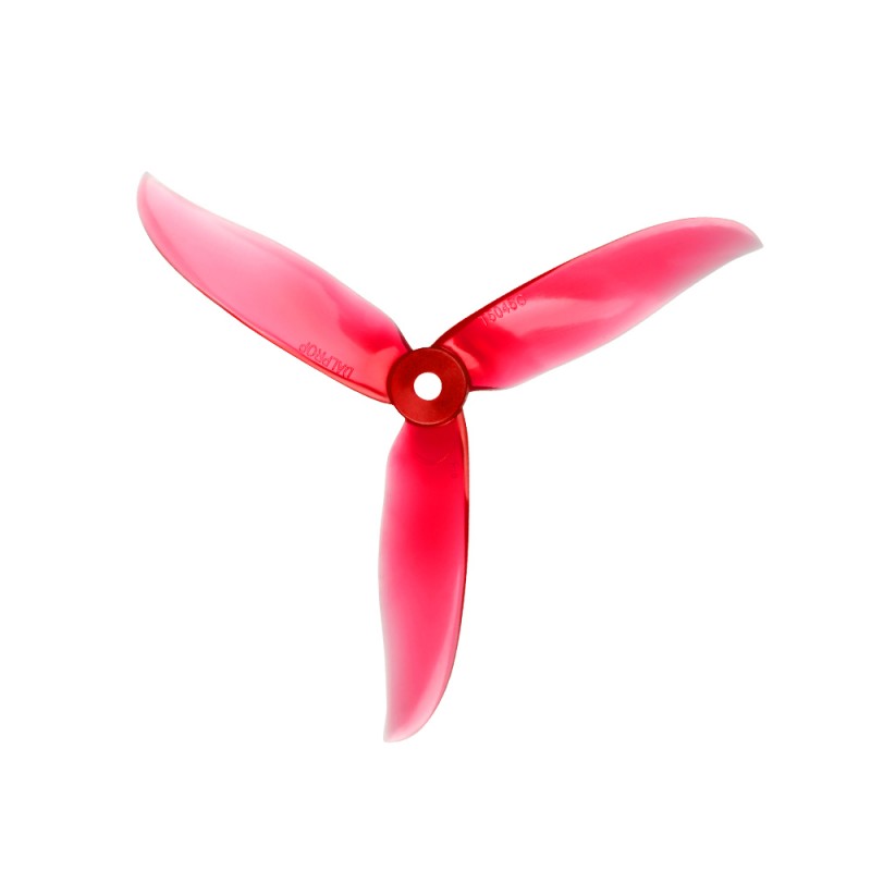 Foxeer DalProp Cyclone Triblade T5045C Pro Propeller 1 Pair CW+CCW - Crystal Red - Image 2