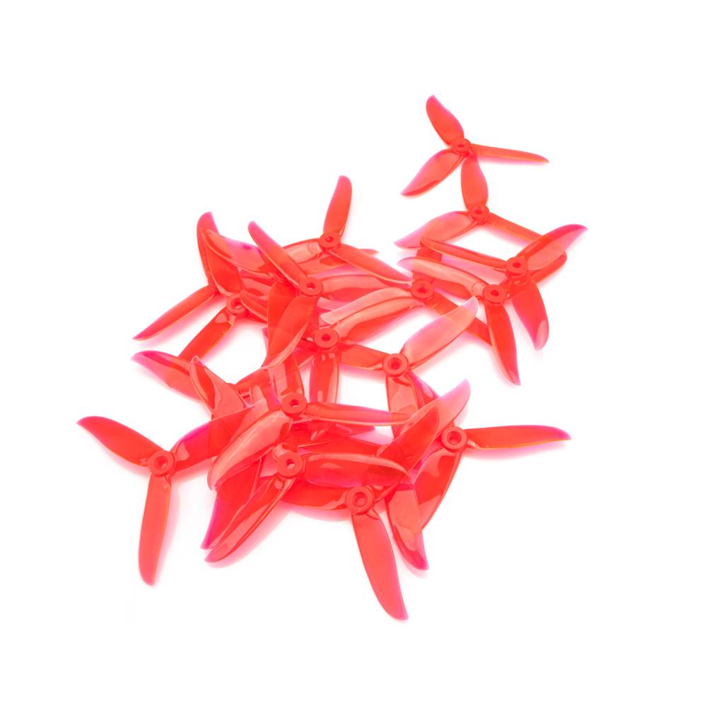 Foxeer DalProp Cyclone Triblade T5045C Pro Propeller 1 Pair CW+CCW - Crystal Red - Image 3