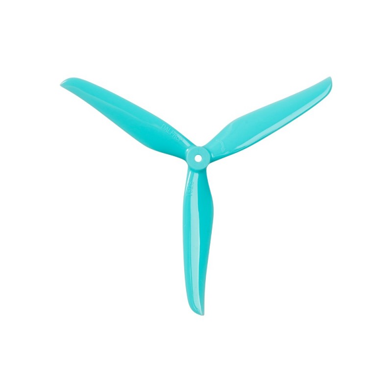 Foxeer Dalprop Cyclone Triblade T5126 Propeller 2 Pair CW+CCW - Teal - Image 2