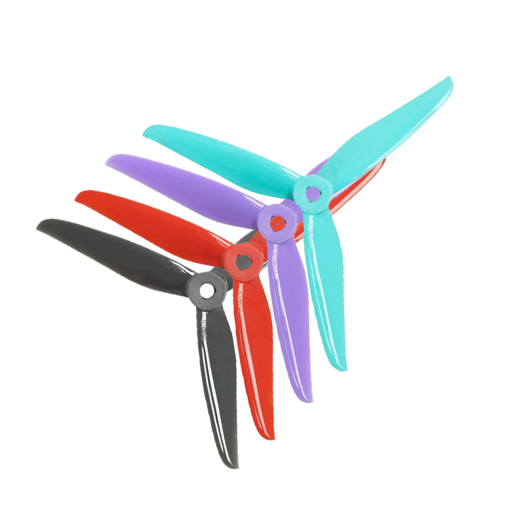 Foxeer DalProp SpitFire Cyclone T5146.5 V2 Propeller 2 Pair CW+CCW - Teal - Image 4