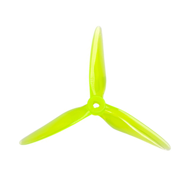 Foxeer DalProp SpitFire Triblade T5147.5 Propeller 2 Pair CW+CCW - Crystal Fluorescent Green