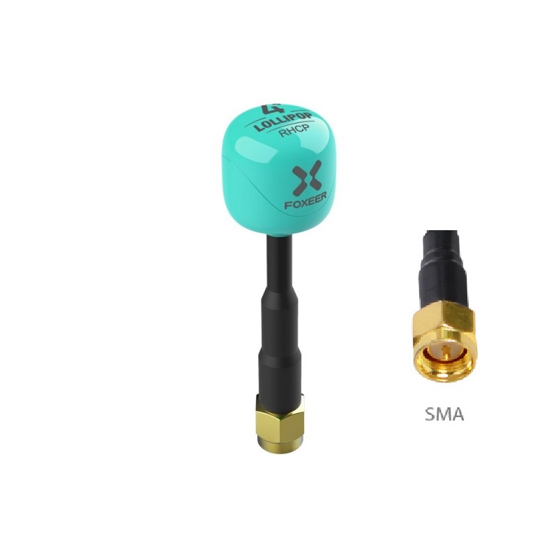 Foxeer Lollipop 4 Plus SMA FPV Antenna - Teal - Image 3