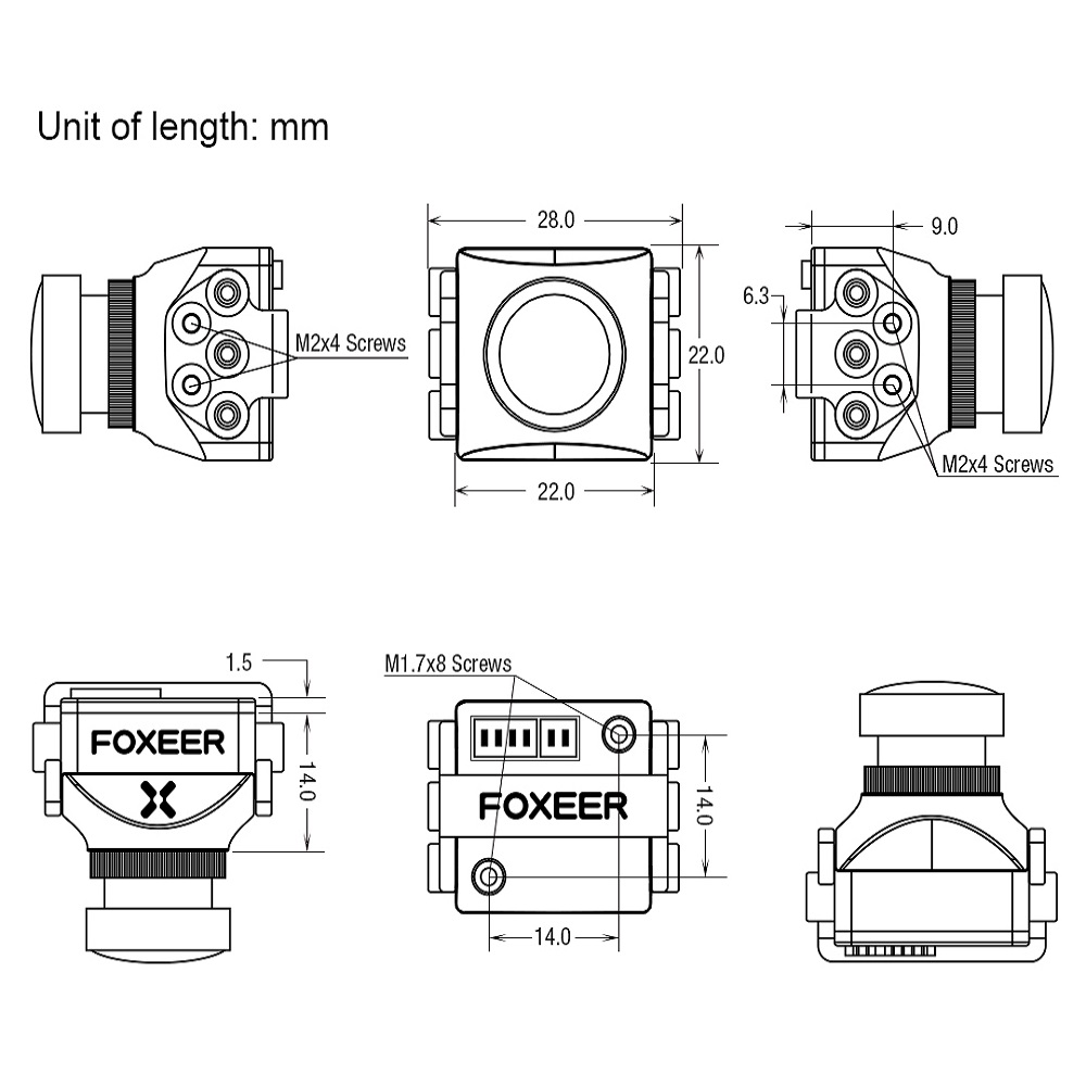 Foxeer Predator 5 Mini FPV Camera - Black - Image 5