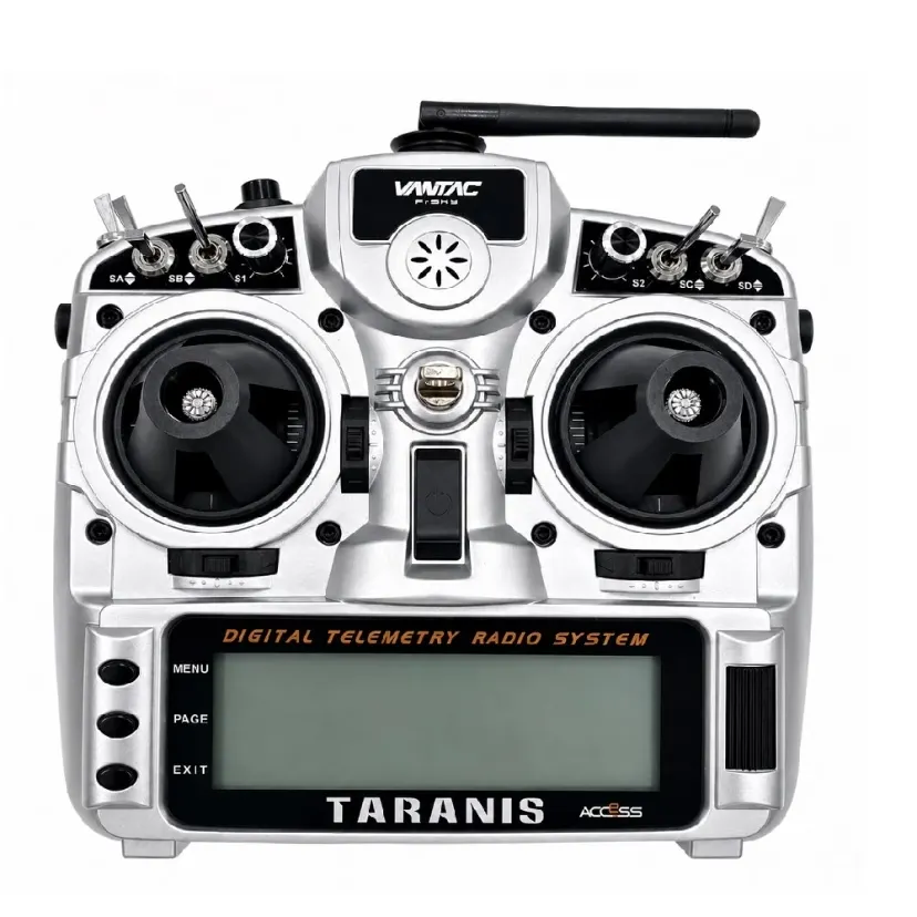 FrSky Taranis X9D Plus 2019 Digital Telemetry Drone Remote Control with FrSky RX8R Pro Receiver - Silver