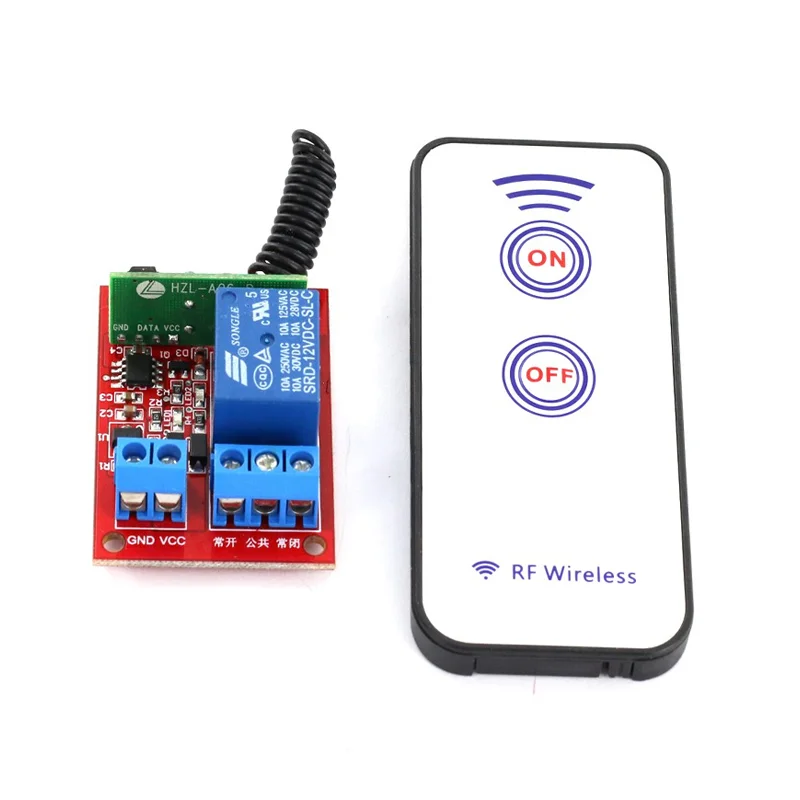 Generic 12V One Channel RF Wireless Relay Module with Remote Control