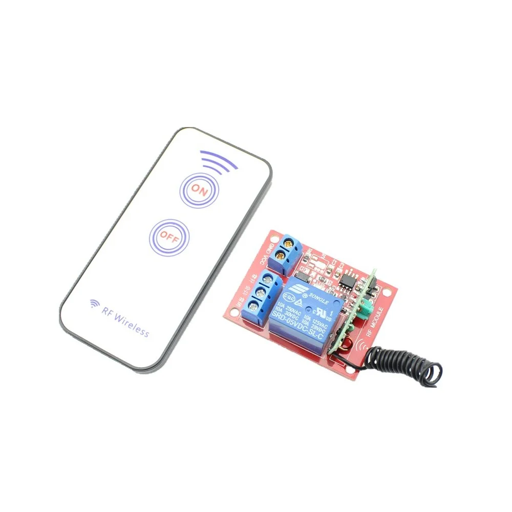 Generic 12V One Channel RF Wireless Relay Module with Remote Control - Image 2