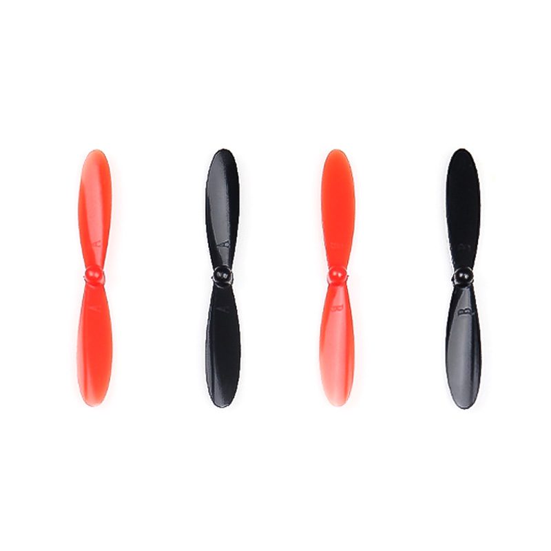 Generic 55mm (2.2inch) Blade Propeller for 6x15mm, 7x20mm, 8.5x20mm Coreless Motor - 4-Pack (Black & Red) - Image 2