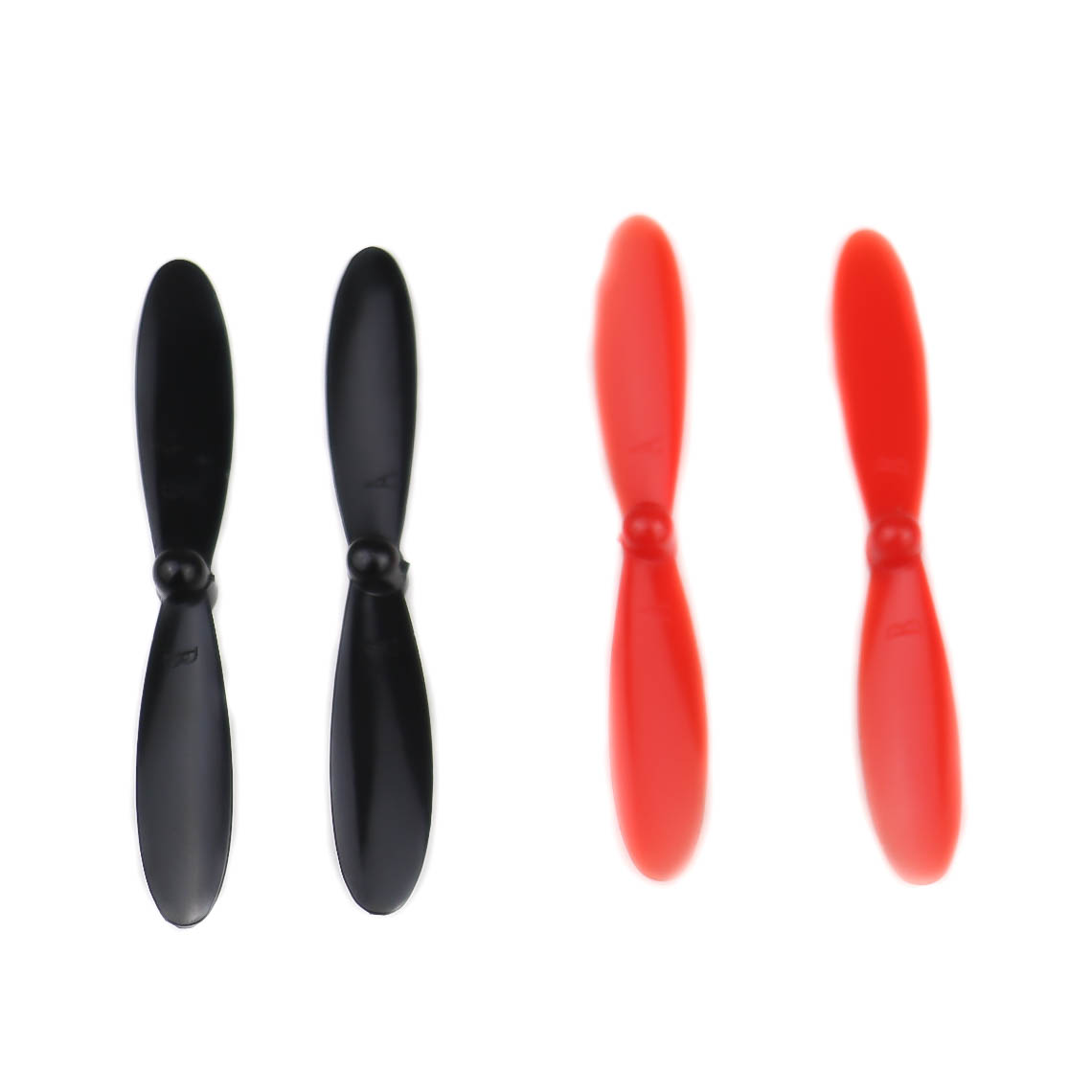 Generic 55mm (2.2inch) Blade Propeller for 6x15mm, 7x20mm, 8.5x20mm Coreless Motor - 4-Pack (Black & Red) - Image 4