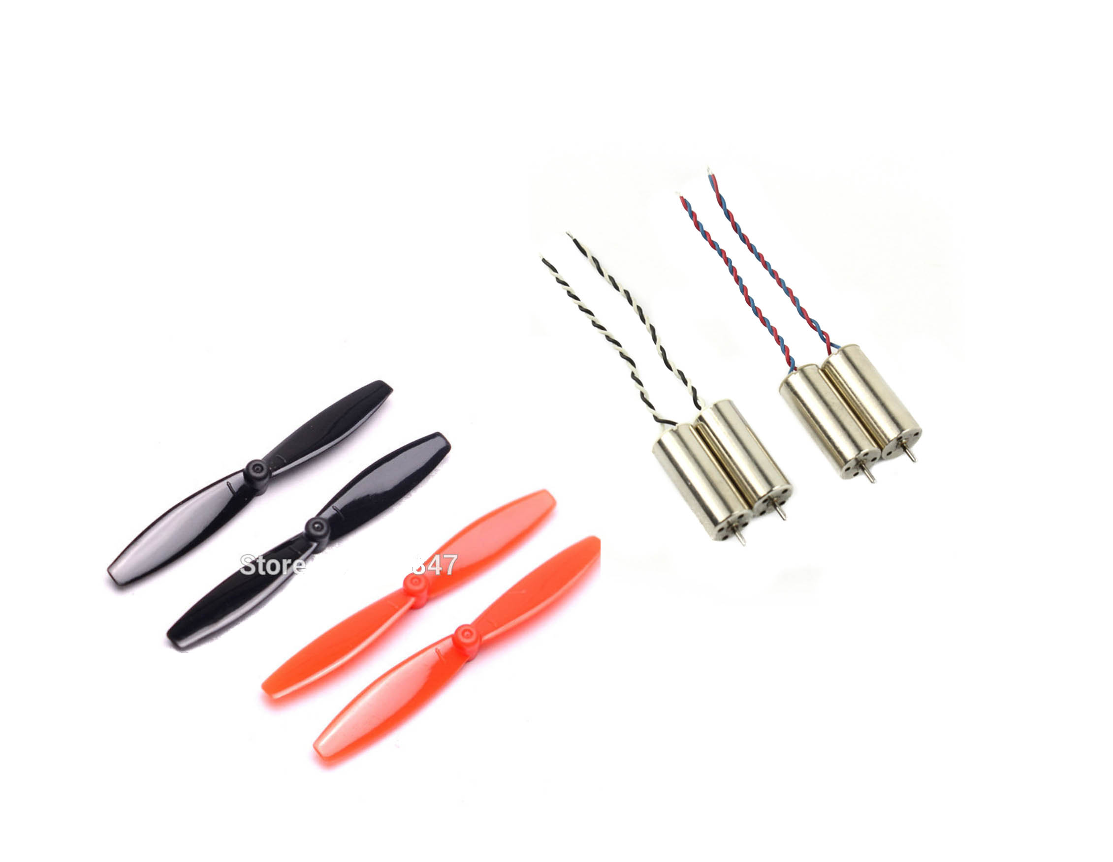 Generic 8520 Coreless Brushed Motor with 65mm Blade Propeller - Silver
