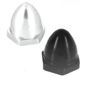 Generic M5 Propeller Nut Cap Set - 2-Pack (CW Black + CCW Silver) - Image 2