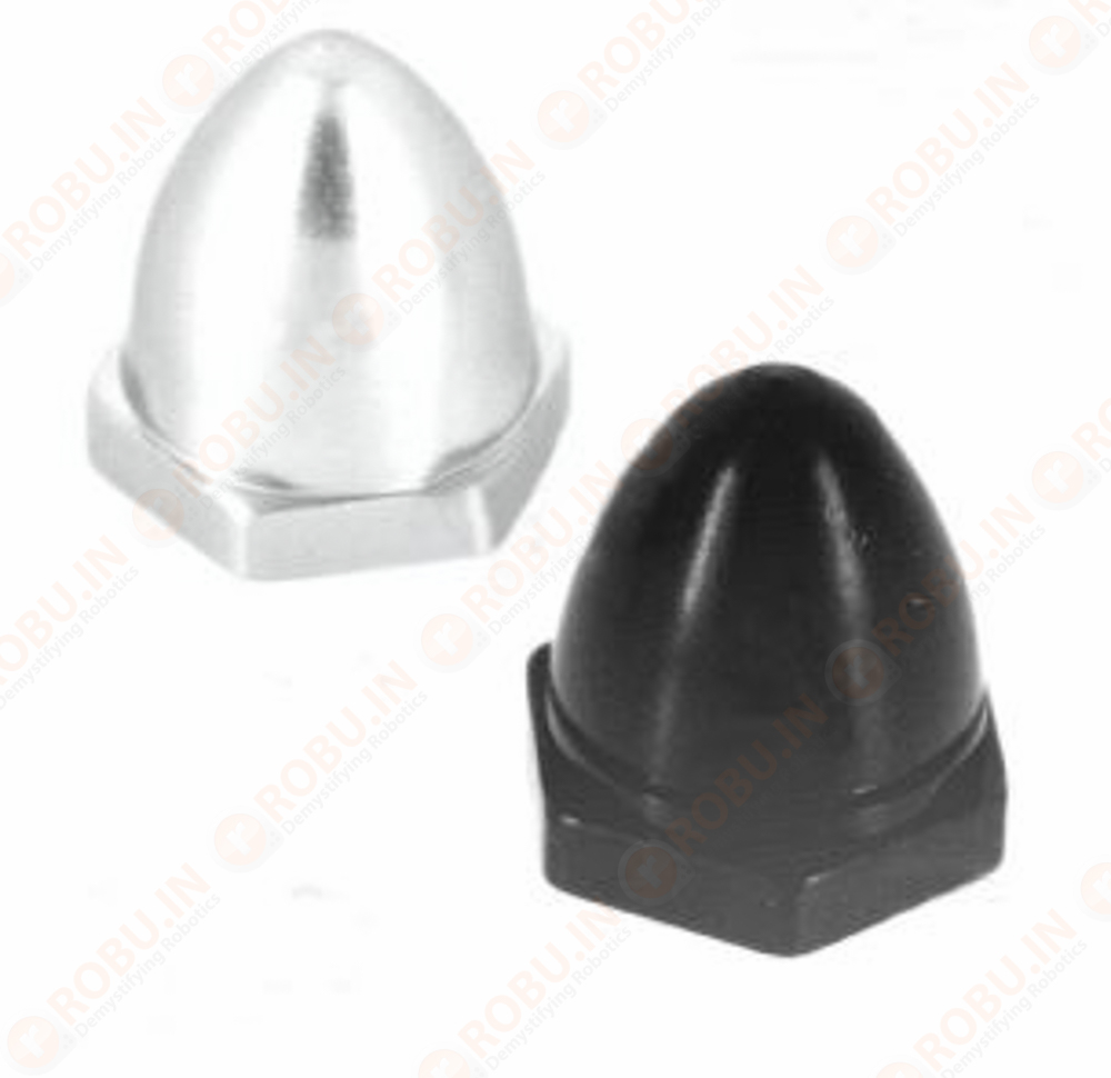 Generic M6 Propeller Prop Nut Cap Set (CW + CCW) - Black & Silver - Image 4