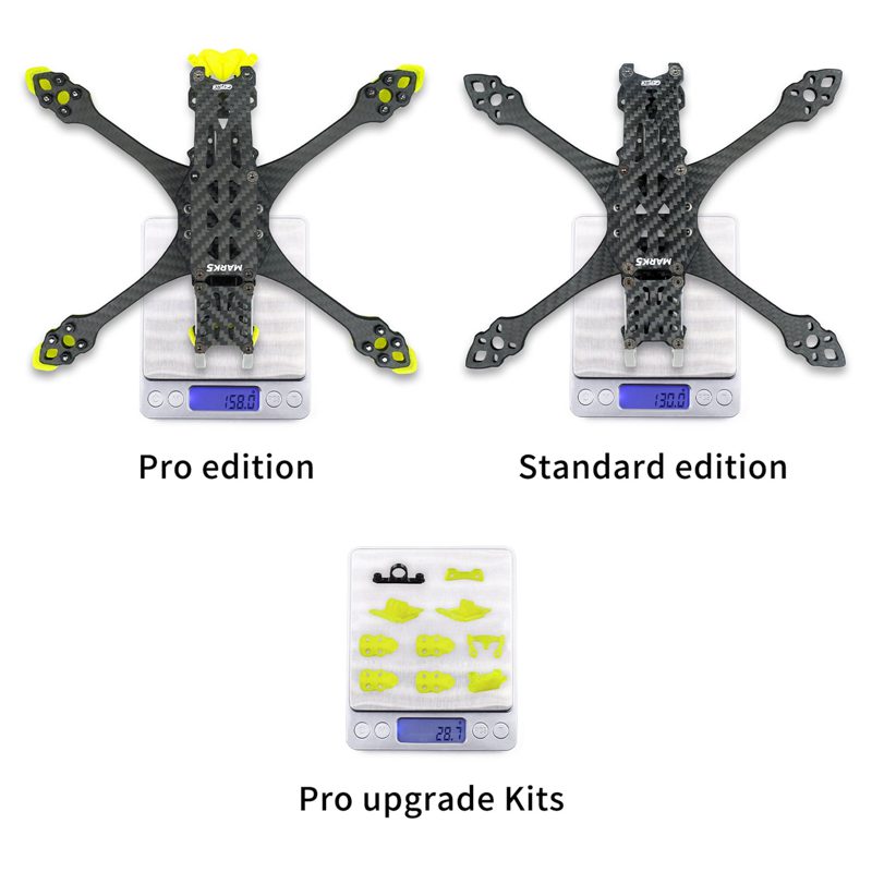 GEPRC MK5 PRO 5-Inch Freestyle Drone Frame Yellow - Image 2
