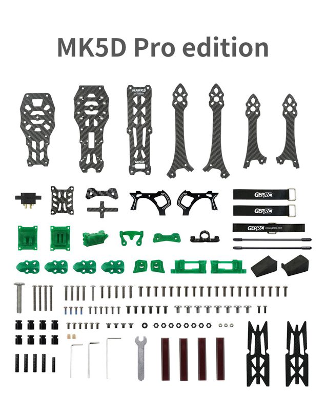 GEPRC MK5D-O3 PRO 5-Inch Freestyle Frame OrangeRX - Image 3