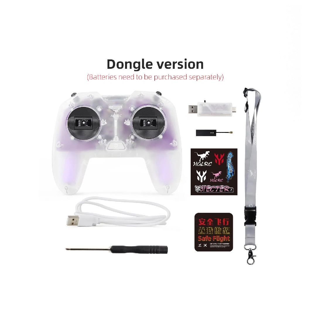 HGLRC C1 Remote Control (RC + Strap + Dongle) - Image 5