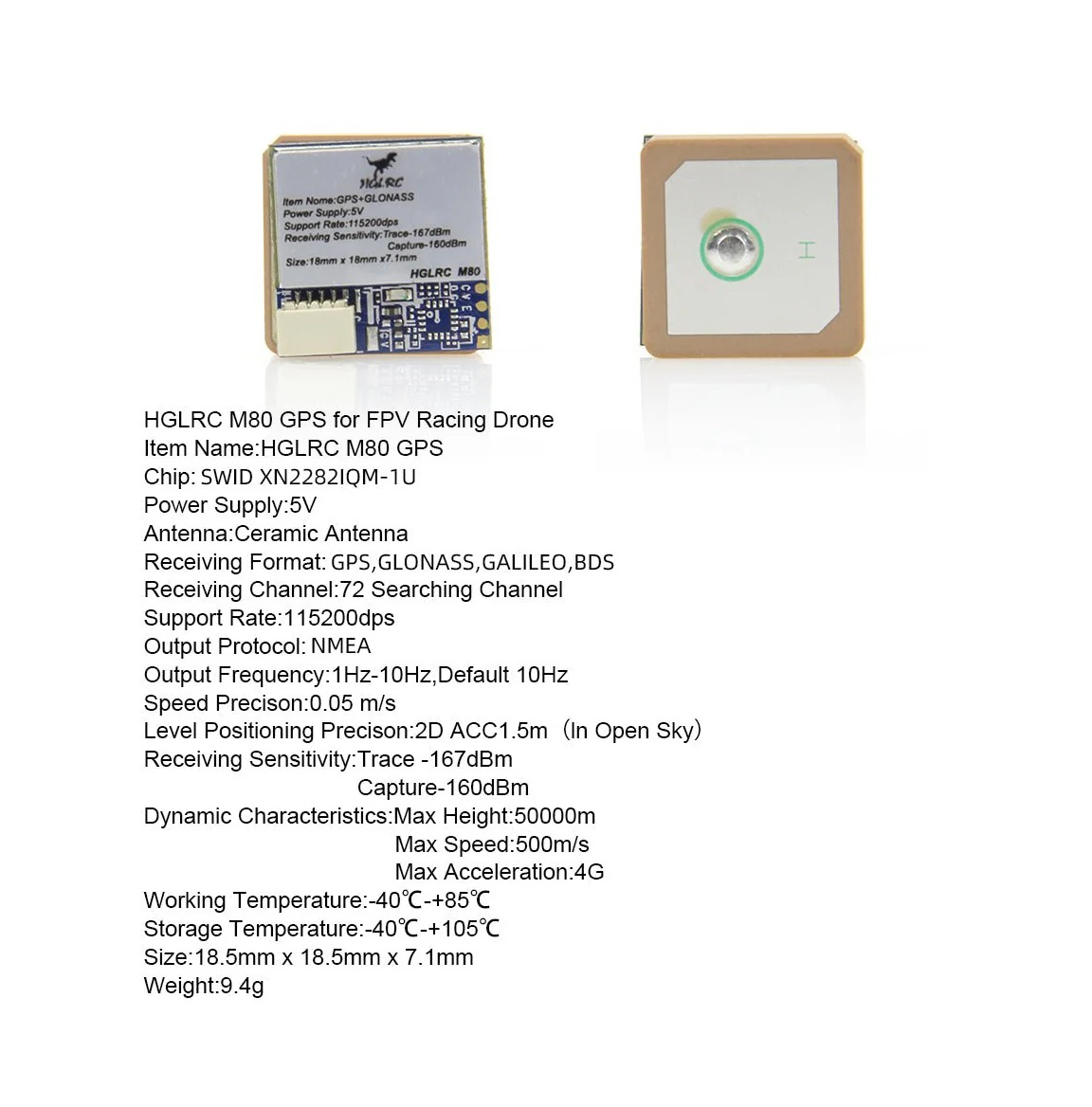 HGLRC M80 GPS Module for FPV Drones - Image 4