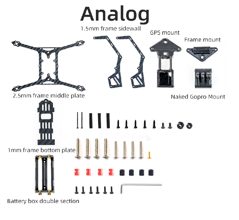 HGLRC Rekon35 3.5-Inch Long Range Analog FPV Frame - Image 2