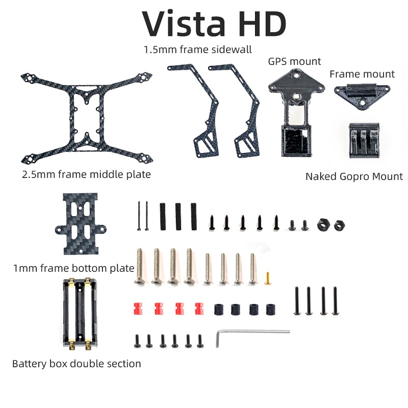 HGLRC Rekon35 Long Range 3.5 Inch Drone Frame - Image 3