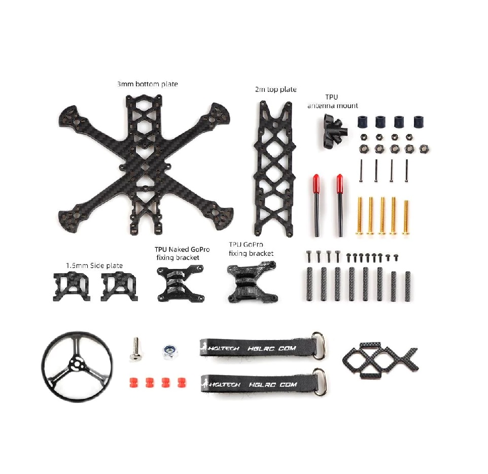 HGLRC Sector30CR Ultralight 3-inch Freestyle FPV Frame - Image 6