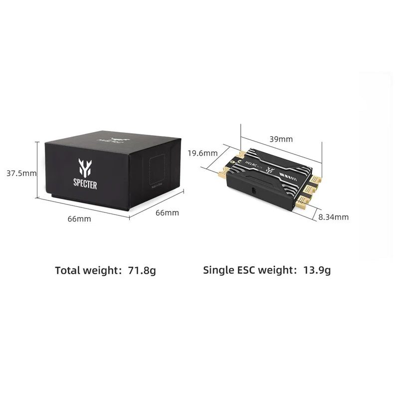 HGLRC SPECTER 90A Single ESC for 2-8S Drones - Image 3
