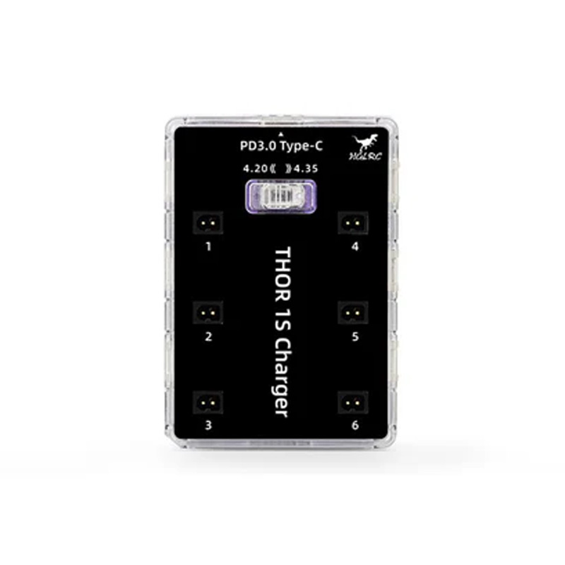 HGLRC Thor 1S 6-Port LiPo/LiHv Battery Charger V2
