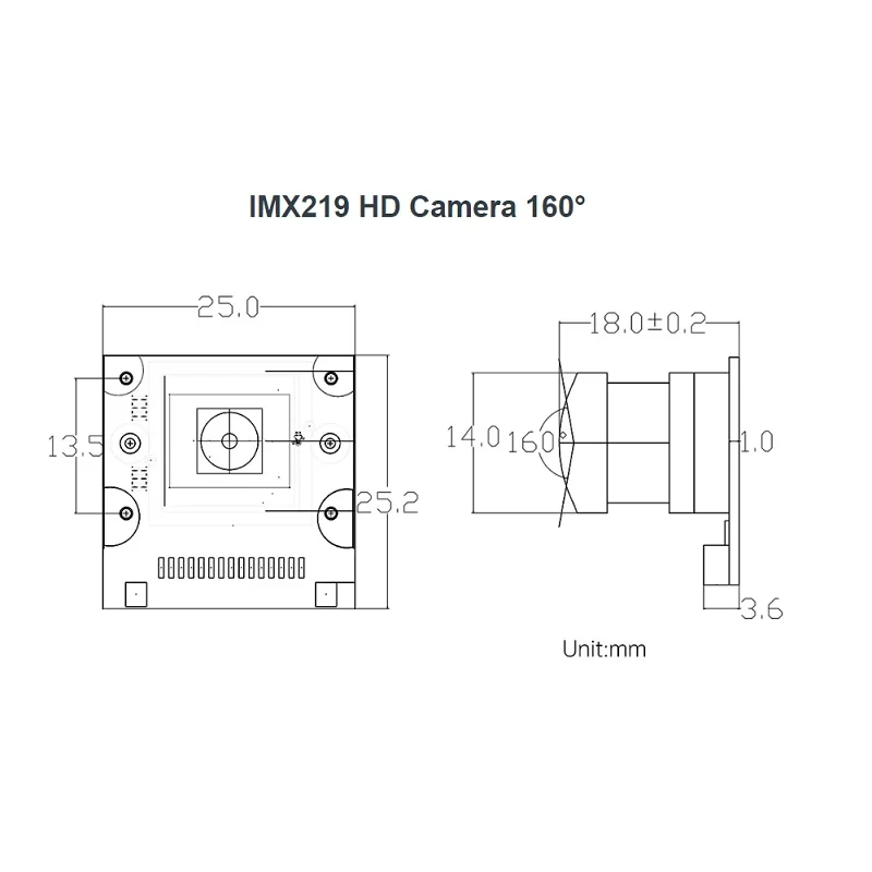 Hiwonder Sony IMX219 HD Camera 160° Wide Angle - Image 3
